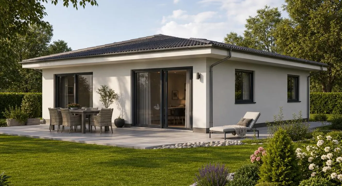 Kompakter Bungalow mit rund 80 qm Wohnfläche